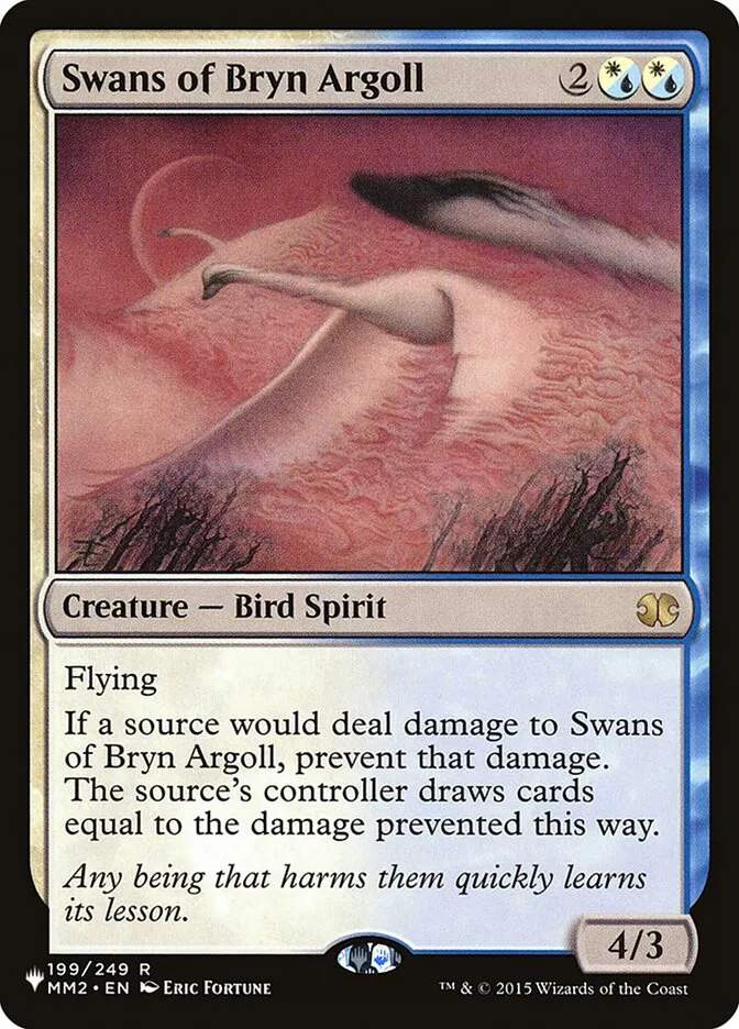 Swans of Bryn Argoll Front Face