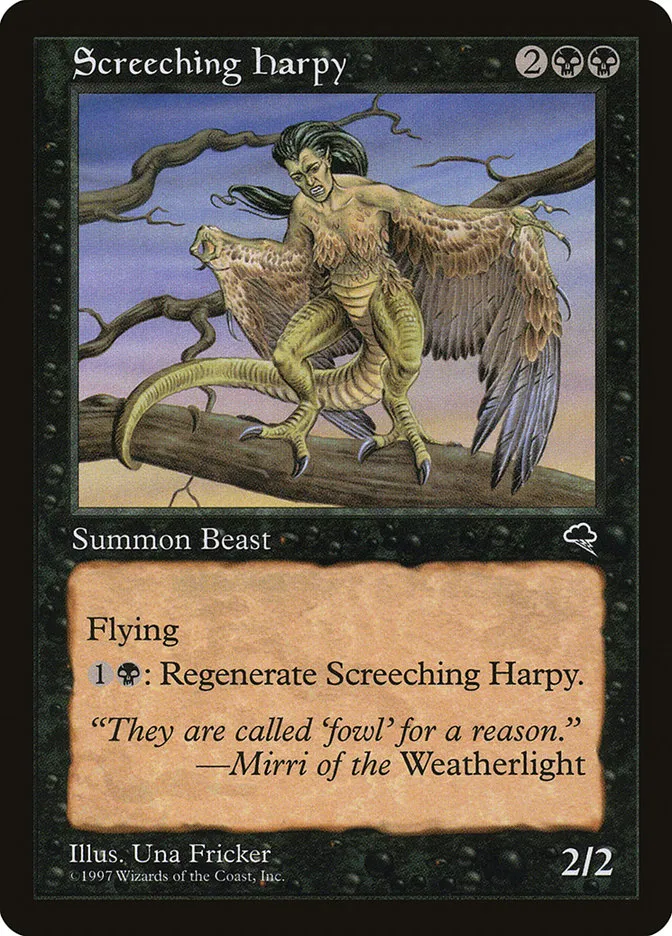 Screeching Harpy Front Face