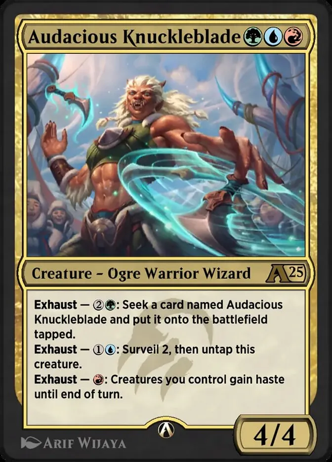 Audacious Knuckleblade Front Face