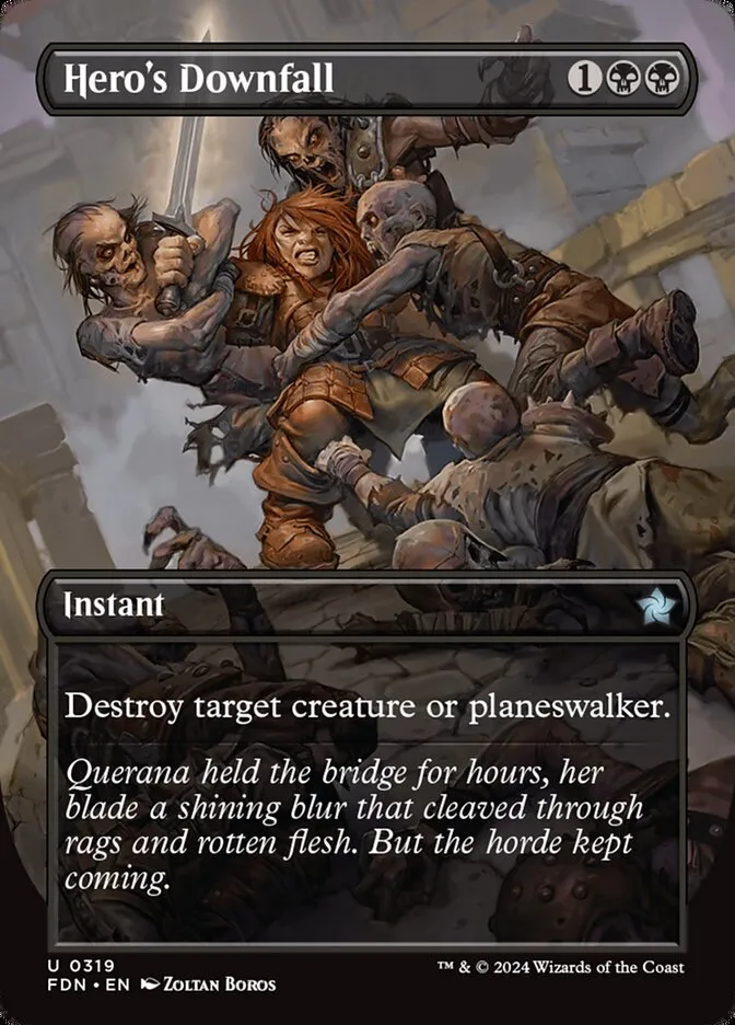 Hero's Downfall Front Face