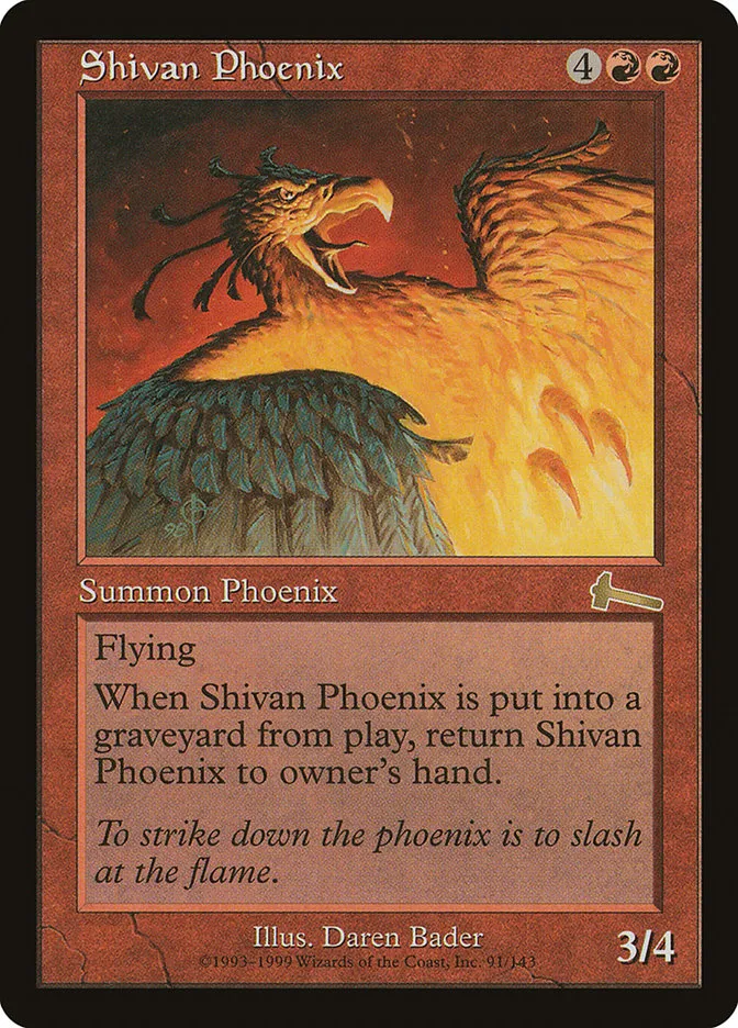 Shivan Phoenix Front Face