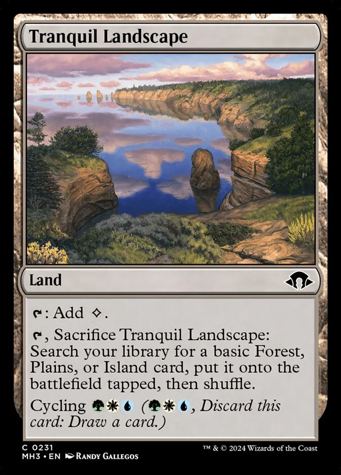 Tranquil Landscape Front Face