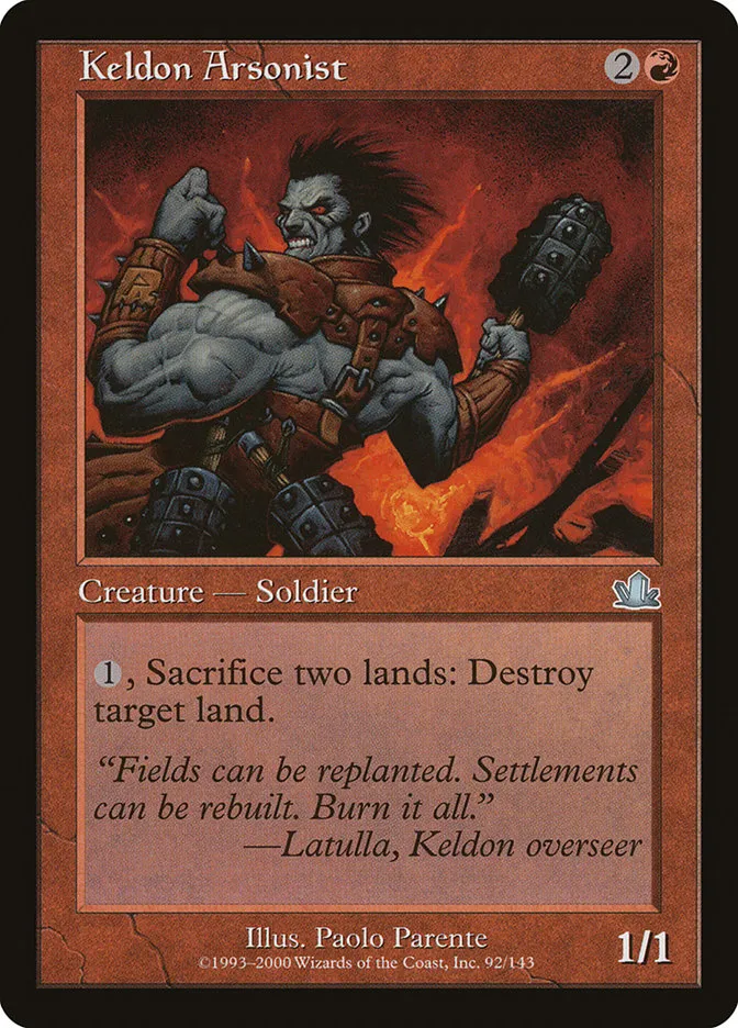 Keldon Arsonist Front Face