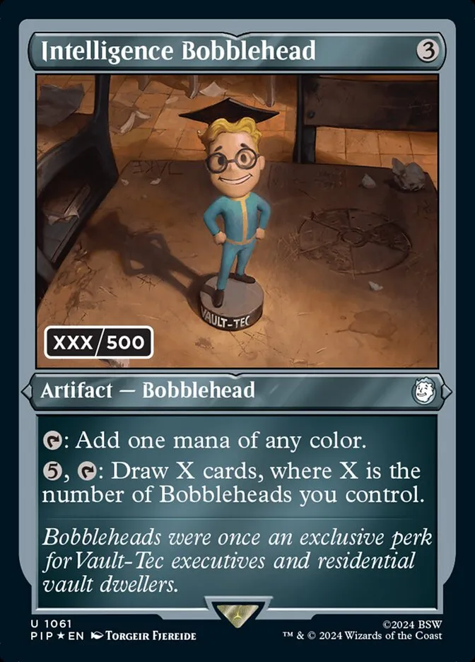 Intelligence Bobblehead Front Face