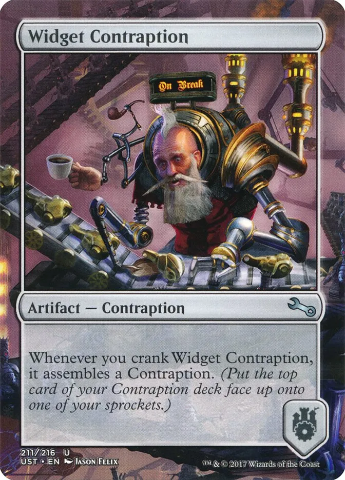 Widget Contraption Front Face