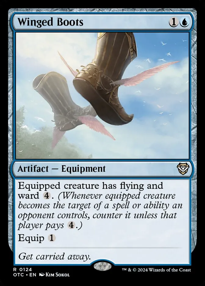 Winged Boots Front Face