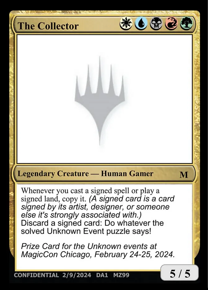 The Collector Front Face