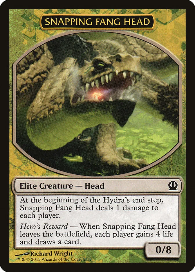 Snapping Fang Head Front Face