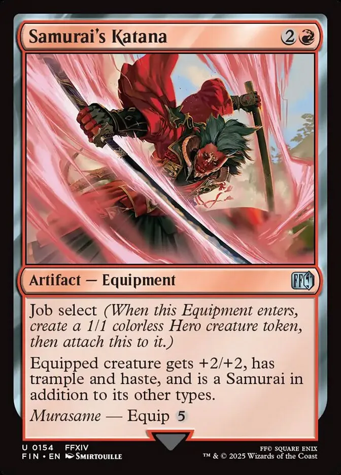 Samurai's Katana Front Face
