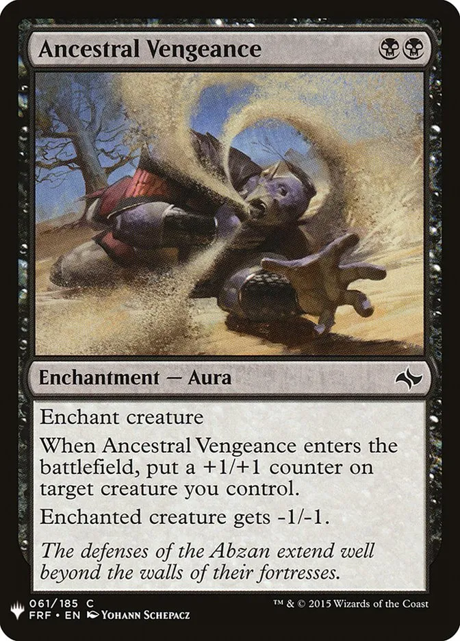 Ancestral Vengeance Front Face
