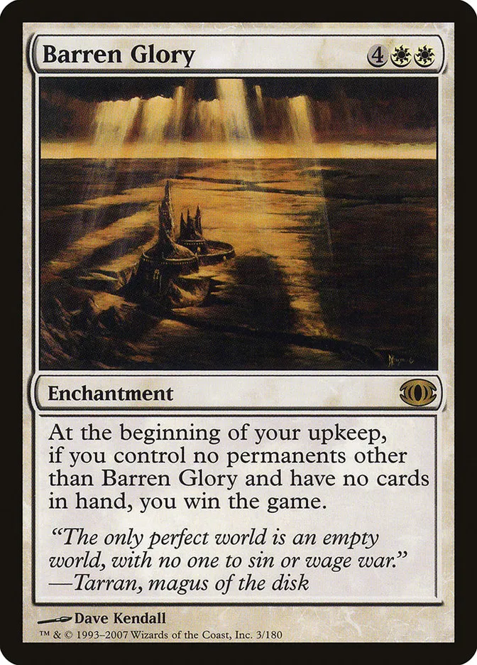 Barren Glory Front Face