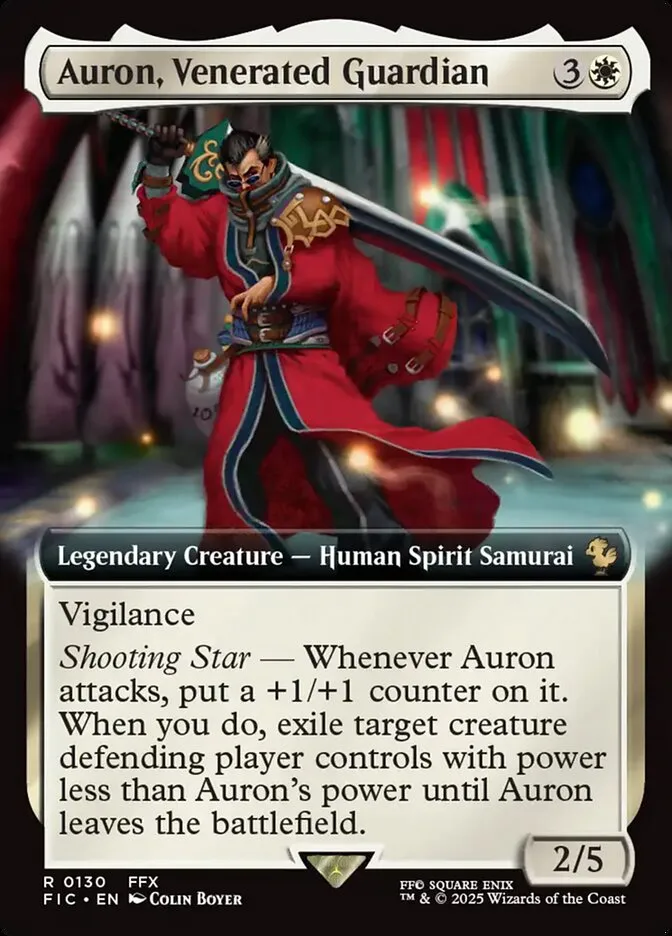 Auron, Venerated Guardian Front Face