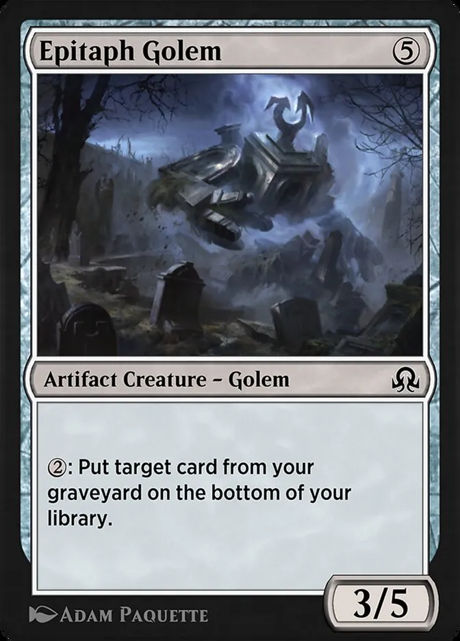 Epitaph Golem Front Face