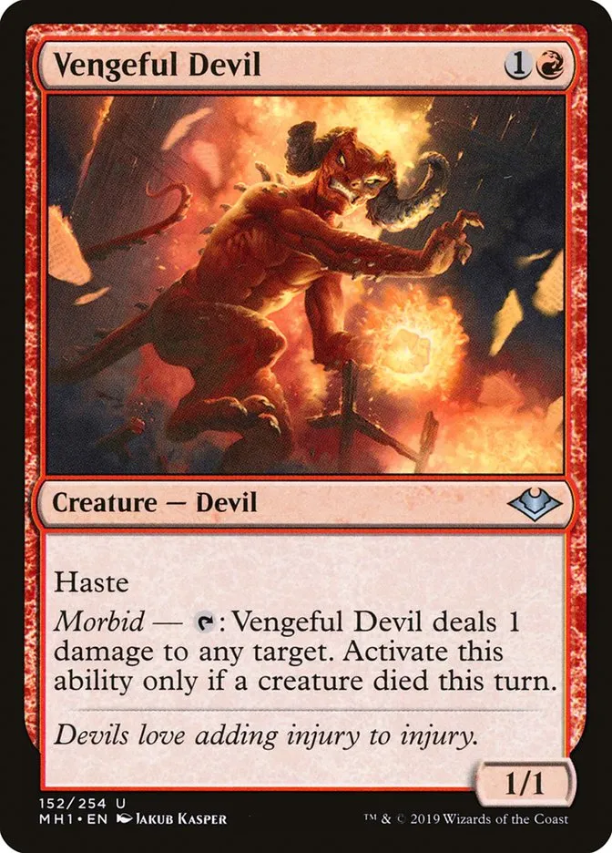 Vengeful Devil Front Face