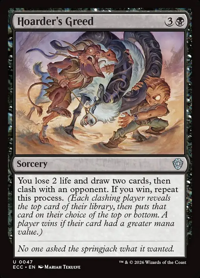 Hoarder's Greed Front Face