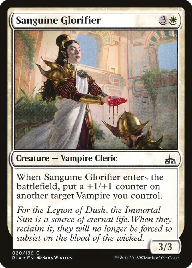 Sanguine Glorifier Front Face