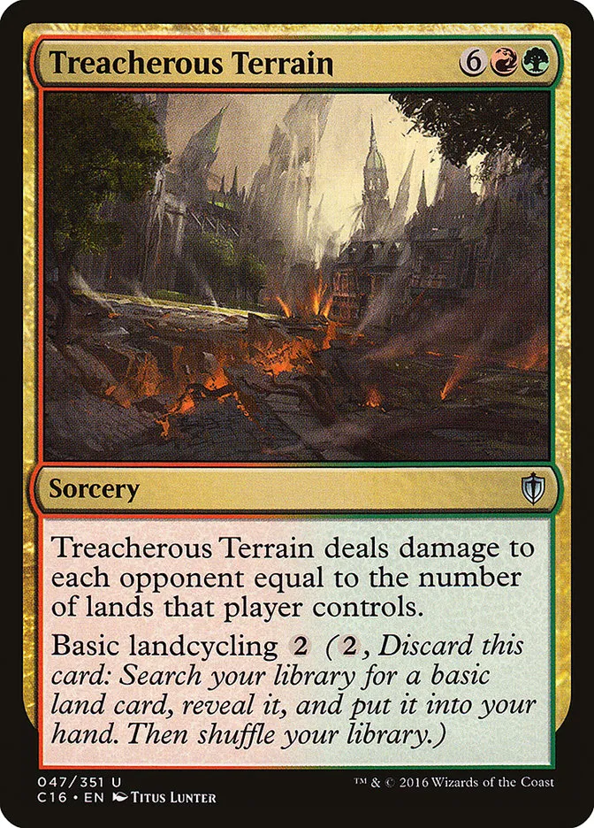 Treacherous Terrain Front Face