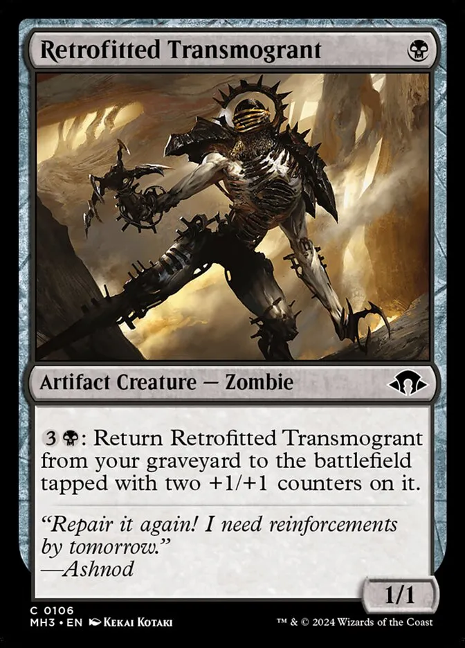 Retrofitted Transmogrant Front Face