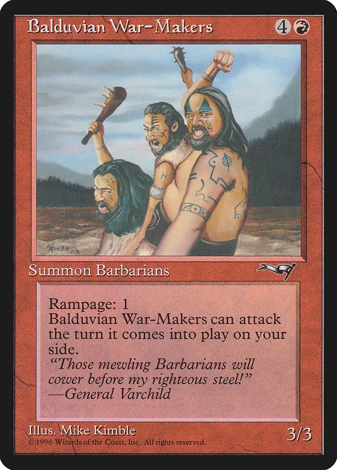Balduvian War-Makers Front Face