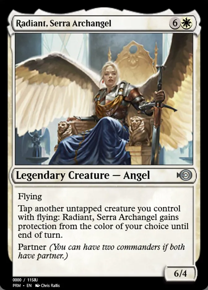 Radiant, Serra Archangel Front Face