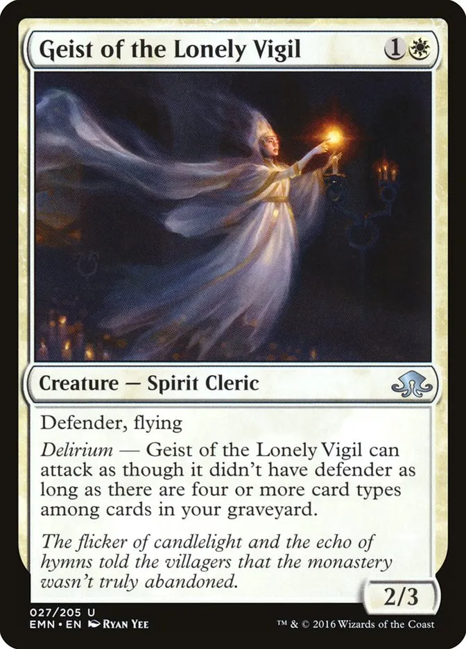Geist of the Lonely Vigil Front Face