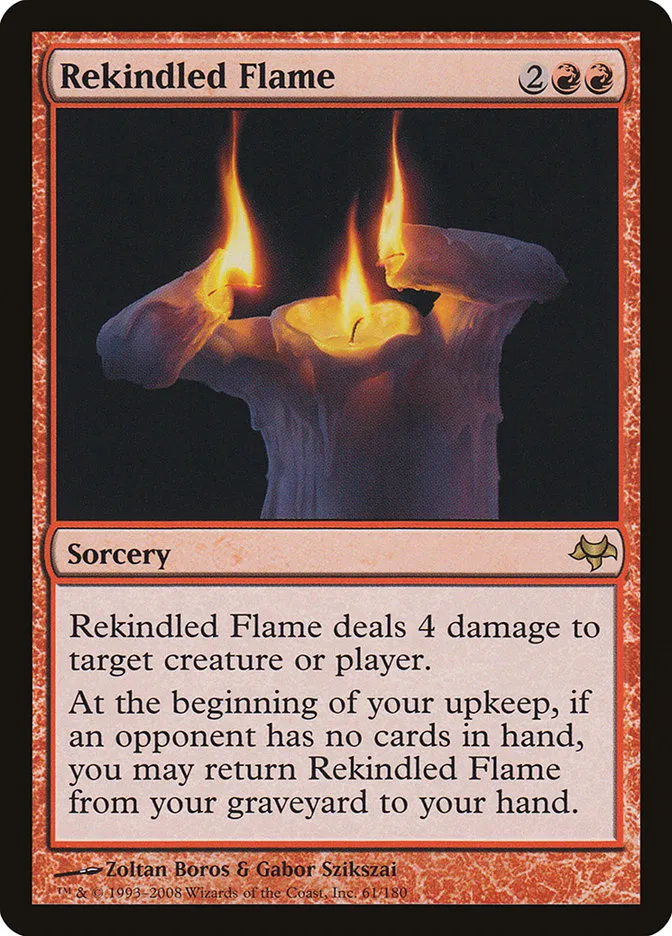 Rekindled Flame Front Face