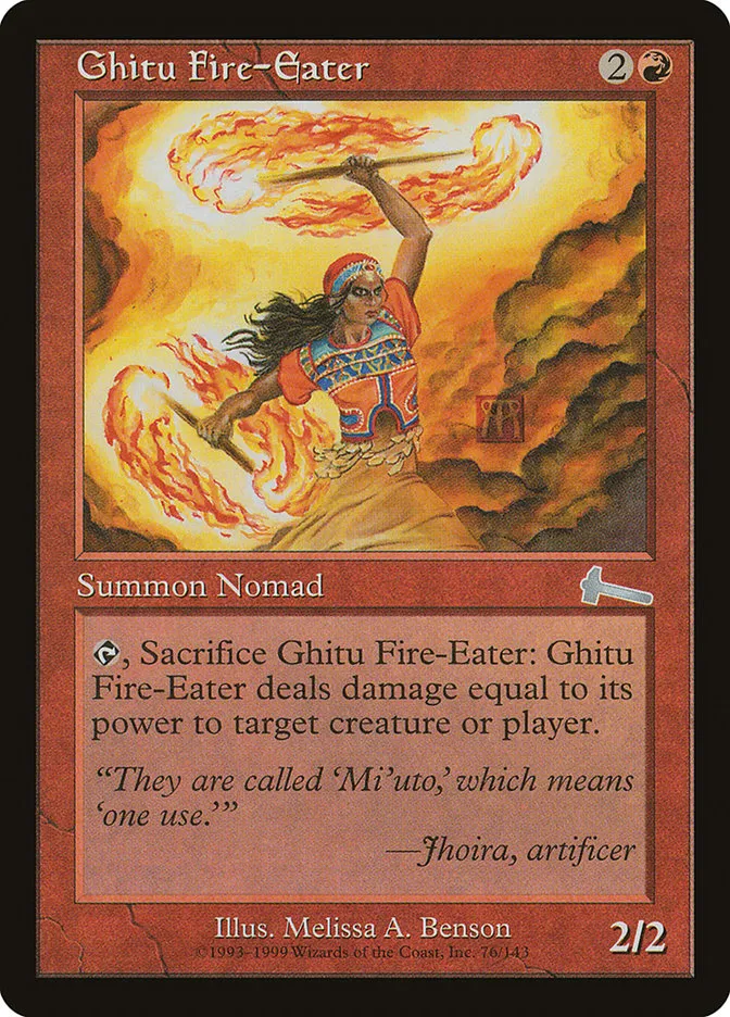 Ghitu Fire-Eater Front Face