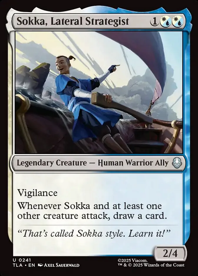 Sokka, Lateral Strategist Front Face