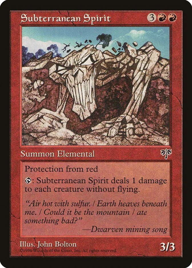 Subterranean Spirit Front Face