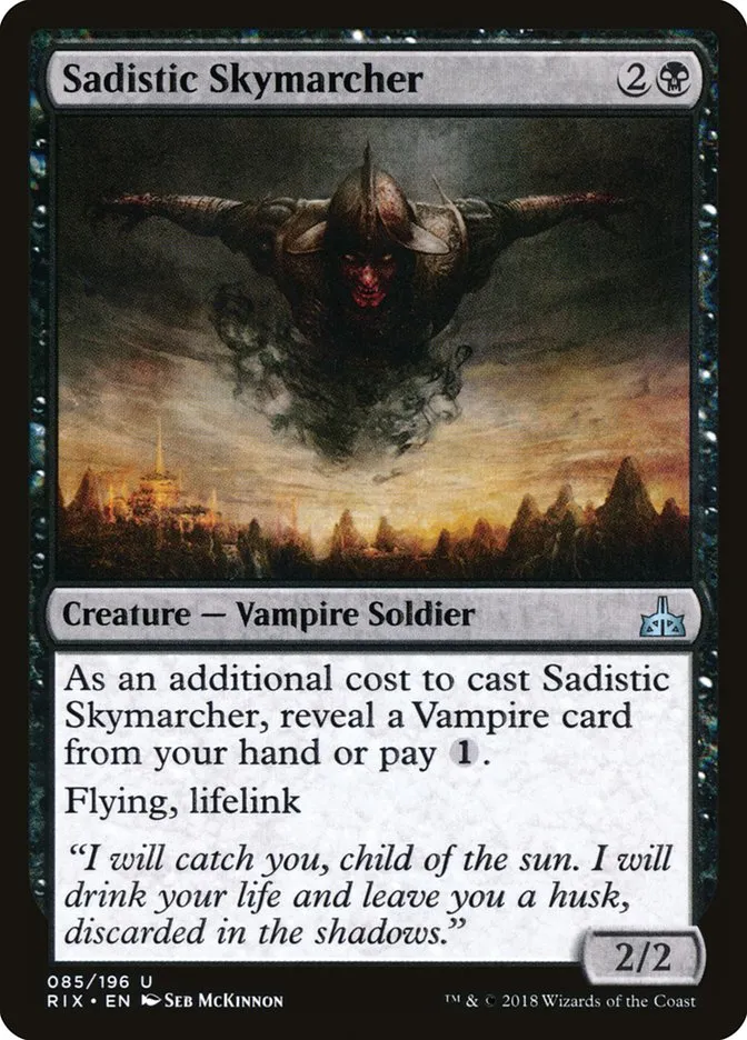 Sadistic Skymarcher Front Face