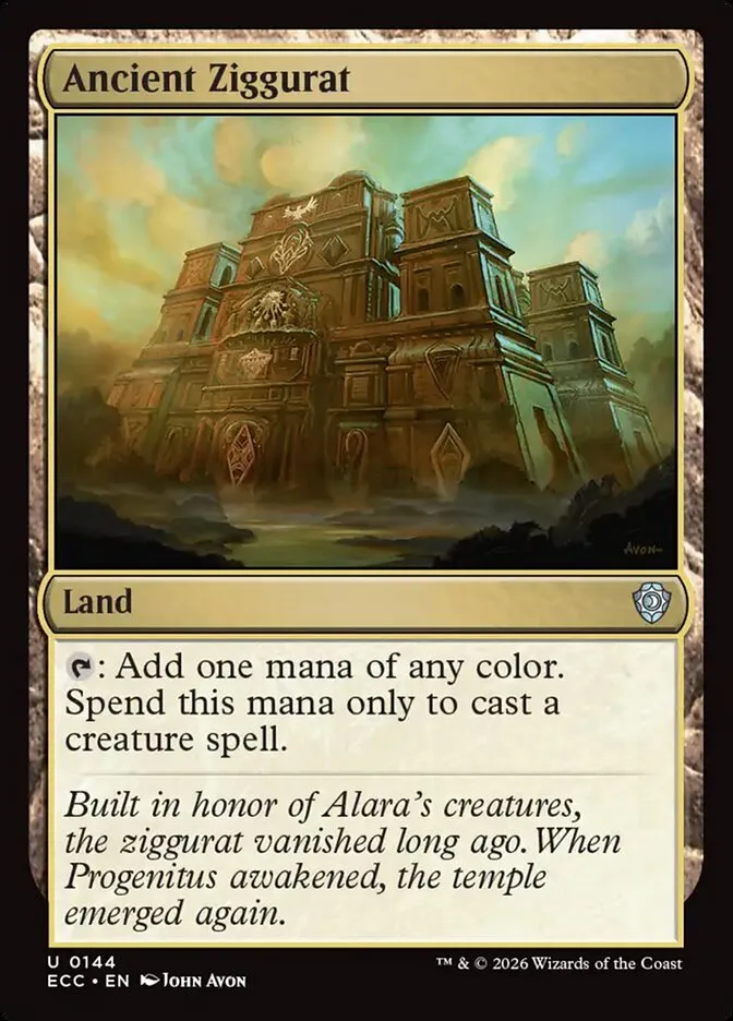 Ancient Ziggurat Front Face