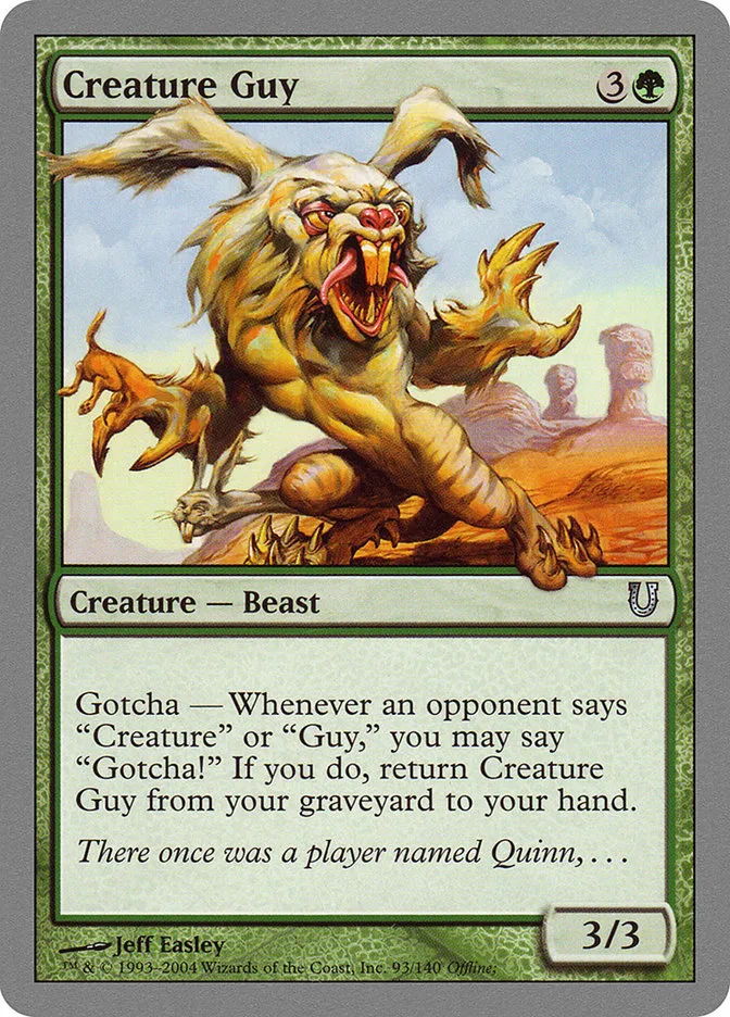 Creature Guy Front Face