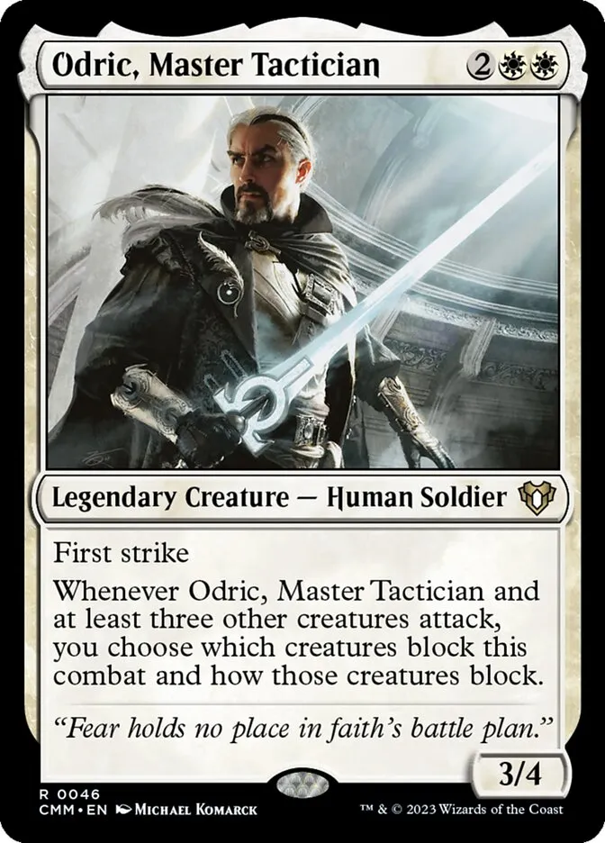 Odric, Master Tactician Front Face