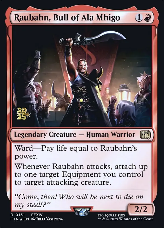 Raubahn, Bull of Ala Mhigo Front Face