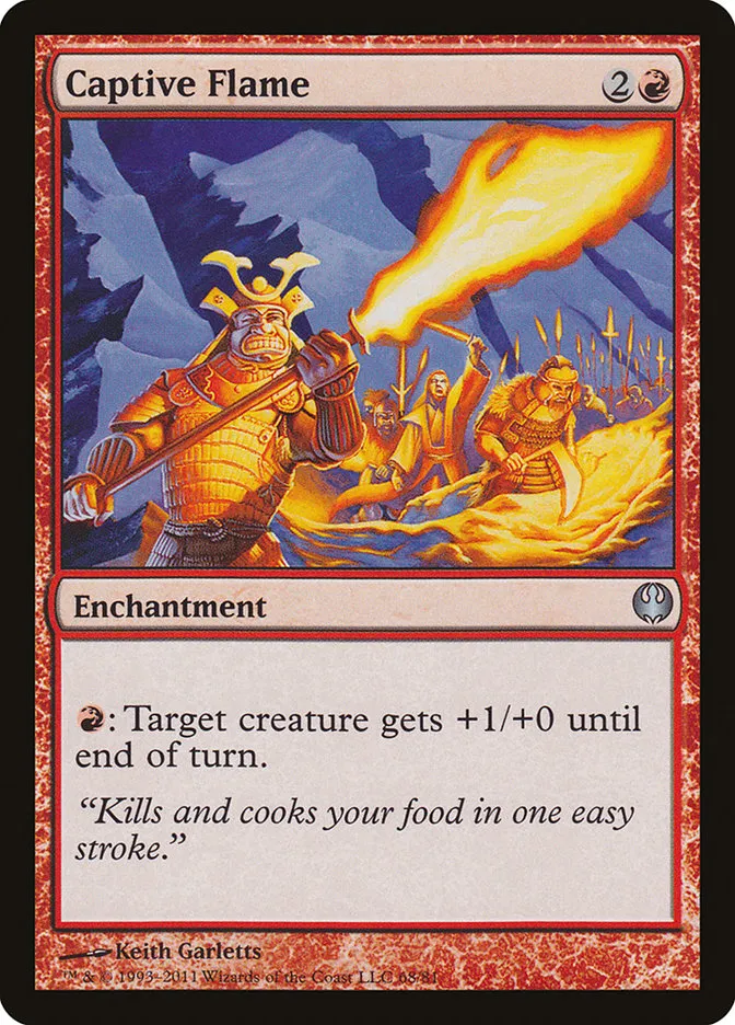 Captive Flame Front Face