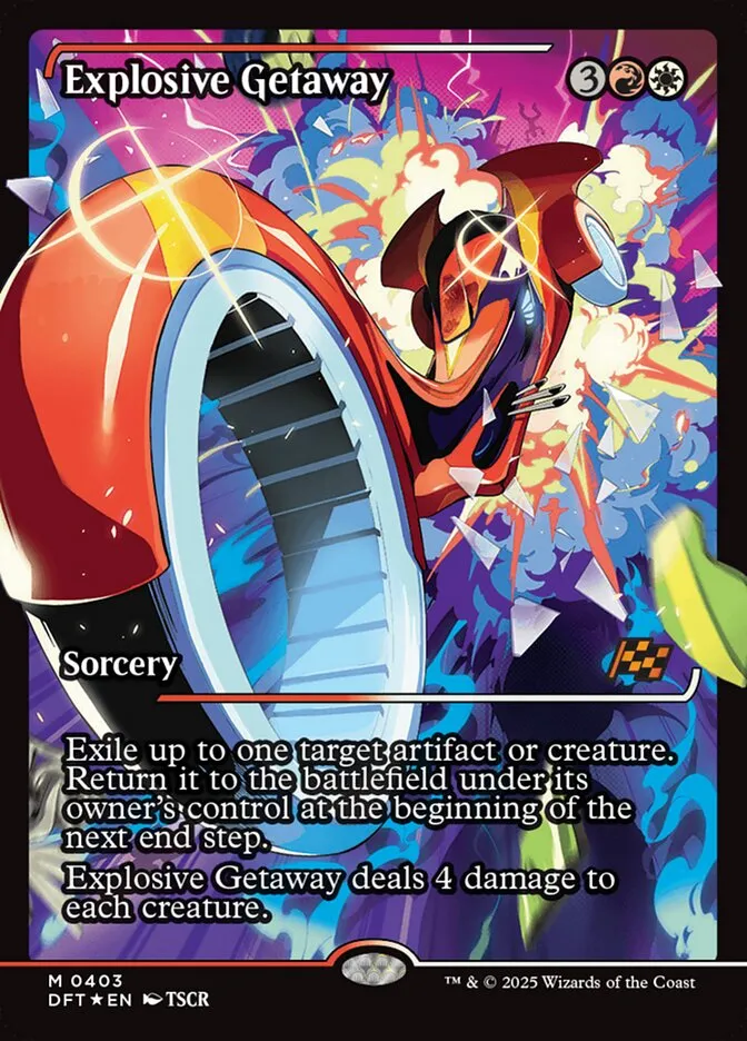 Explosive Getaway Front Face
