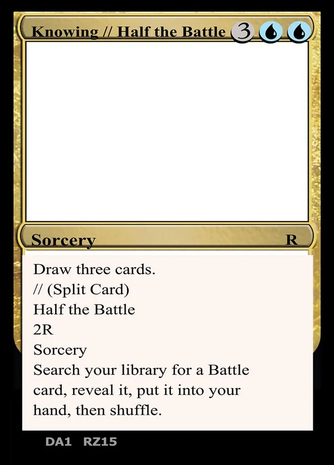 Knowing // Half the Battle Front Face