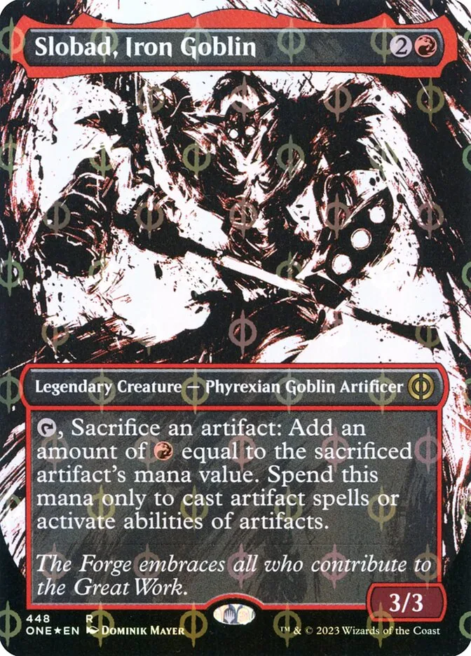 Slobad, Iron Goblin Front Face