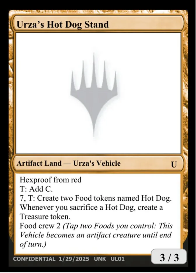 Urza's Hot Dog Stand Front Face