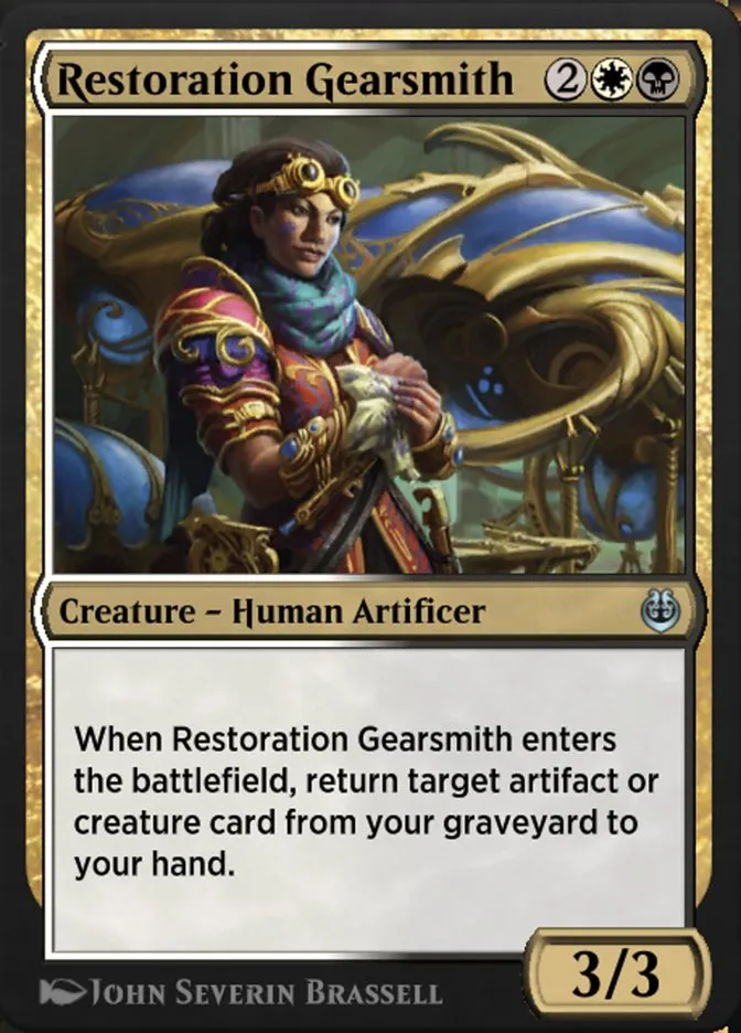 Restoration Gearsmith Front Face
