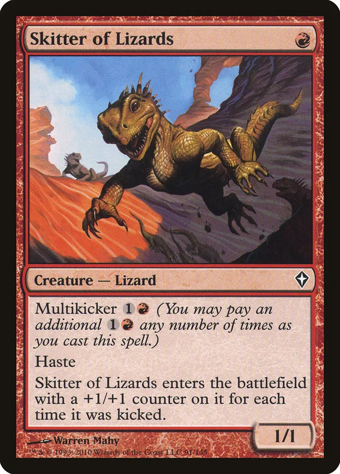Skitter of Lizards Front Face