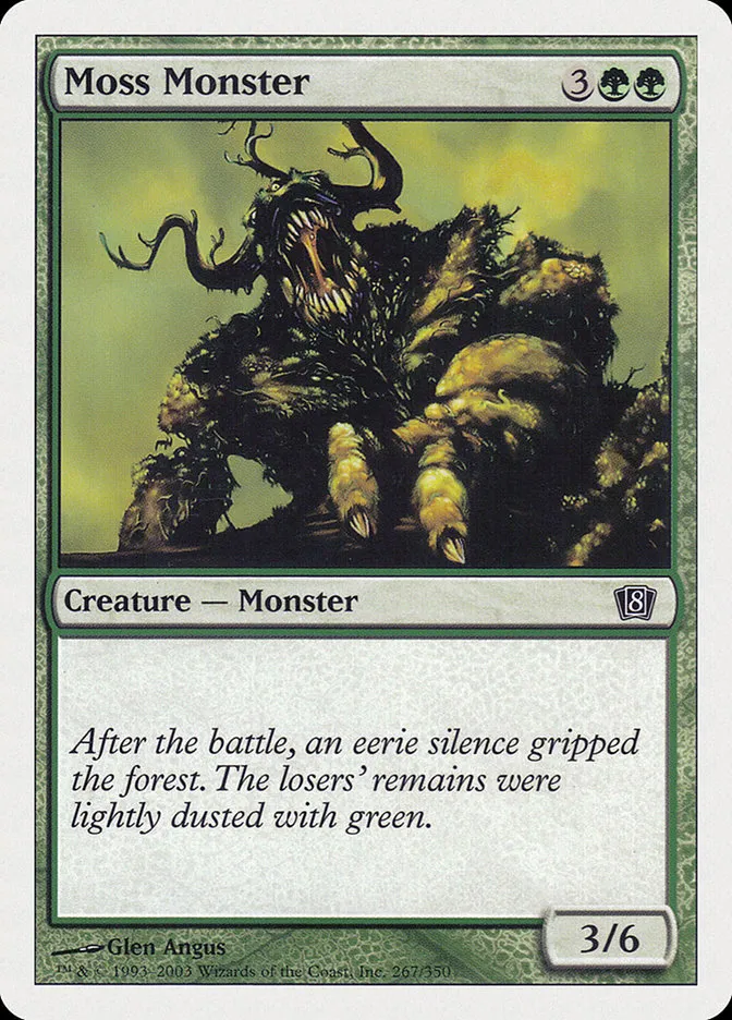 Moss Monster Front Face