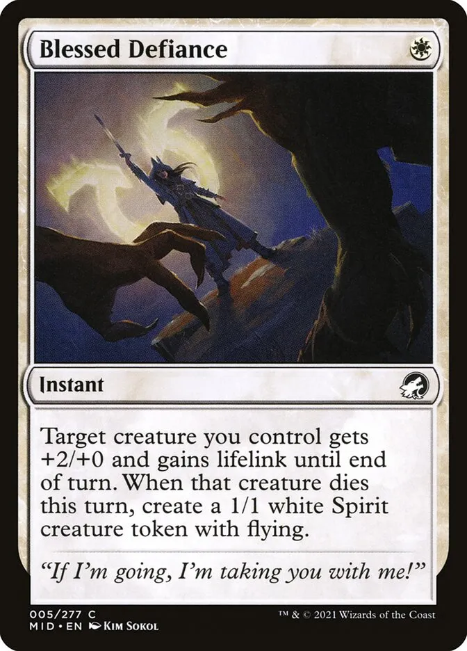 Blessed Defiance Front Face