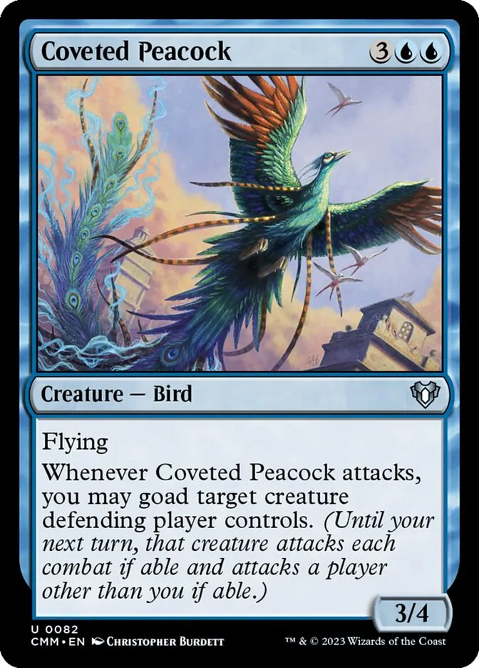 Coveted Peacock Front Face