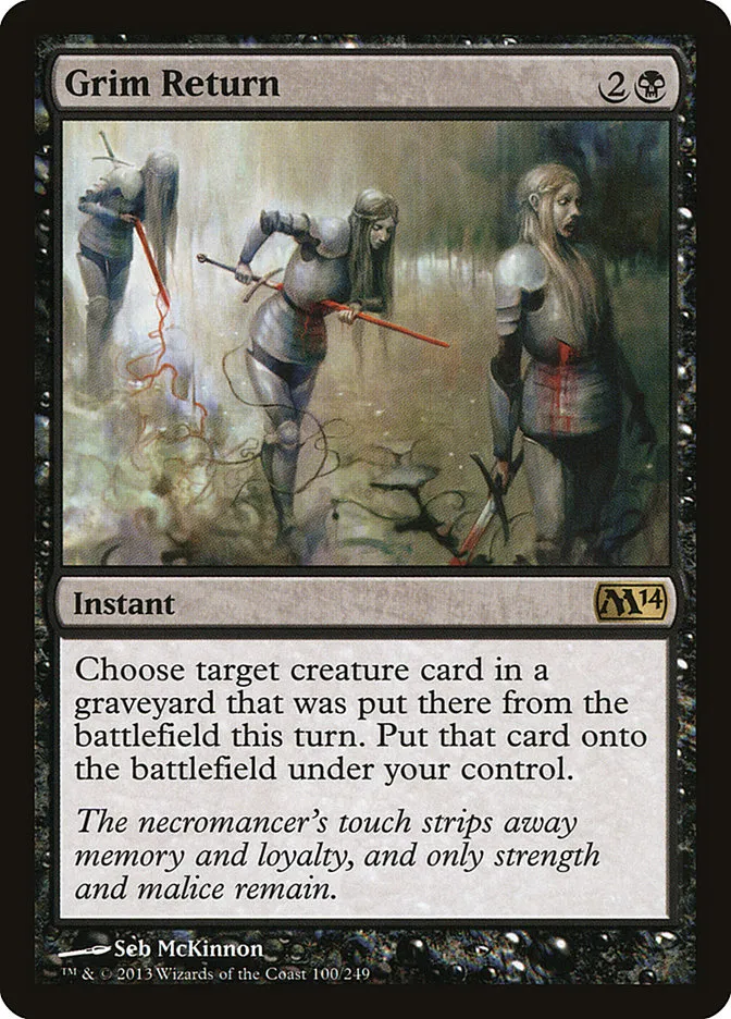 Grim Return Front Face