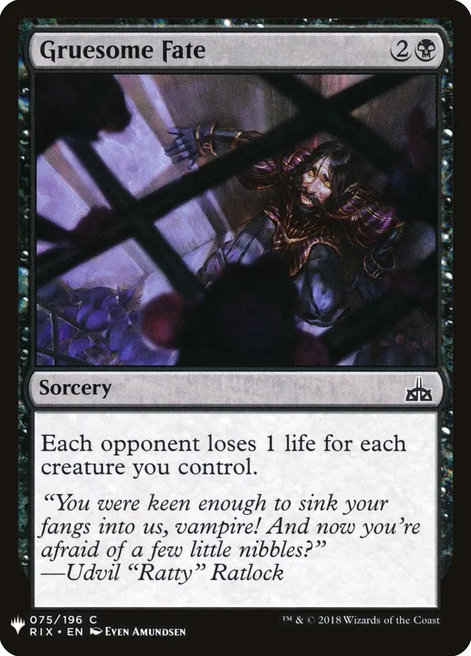 Gruesome Fate Front Face