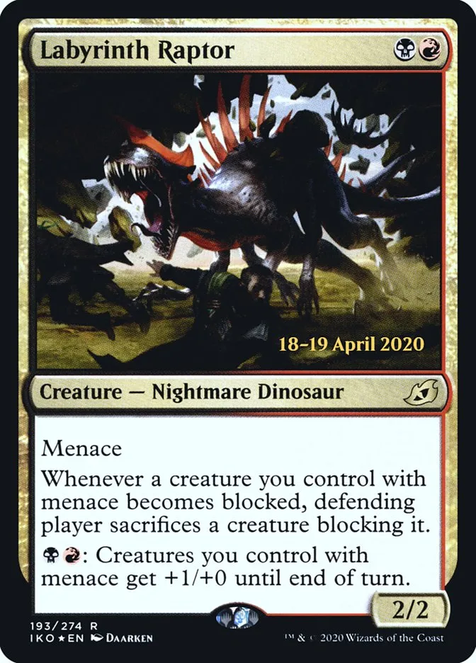 Labyrinth Raptor Front Face