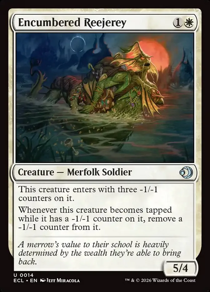 Encumbered Reejerey Front Face