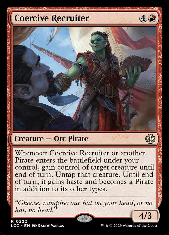 Coercive Recruiter Front Face