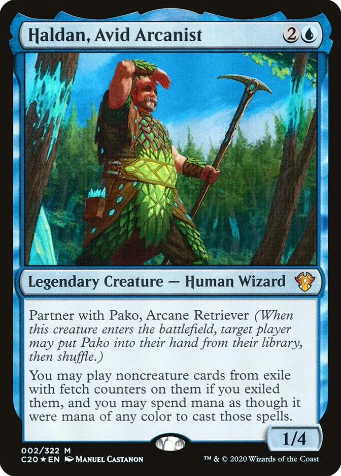 Haldan, Avid Arcanist Front Face